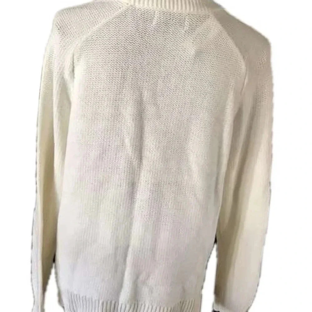 Old Navy cream king sweater with popcorn detail on front - Medium - Picture 3 of 13